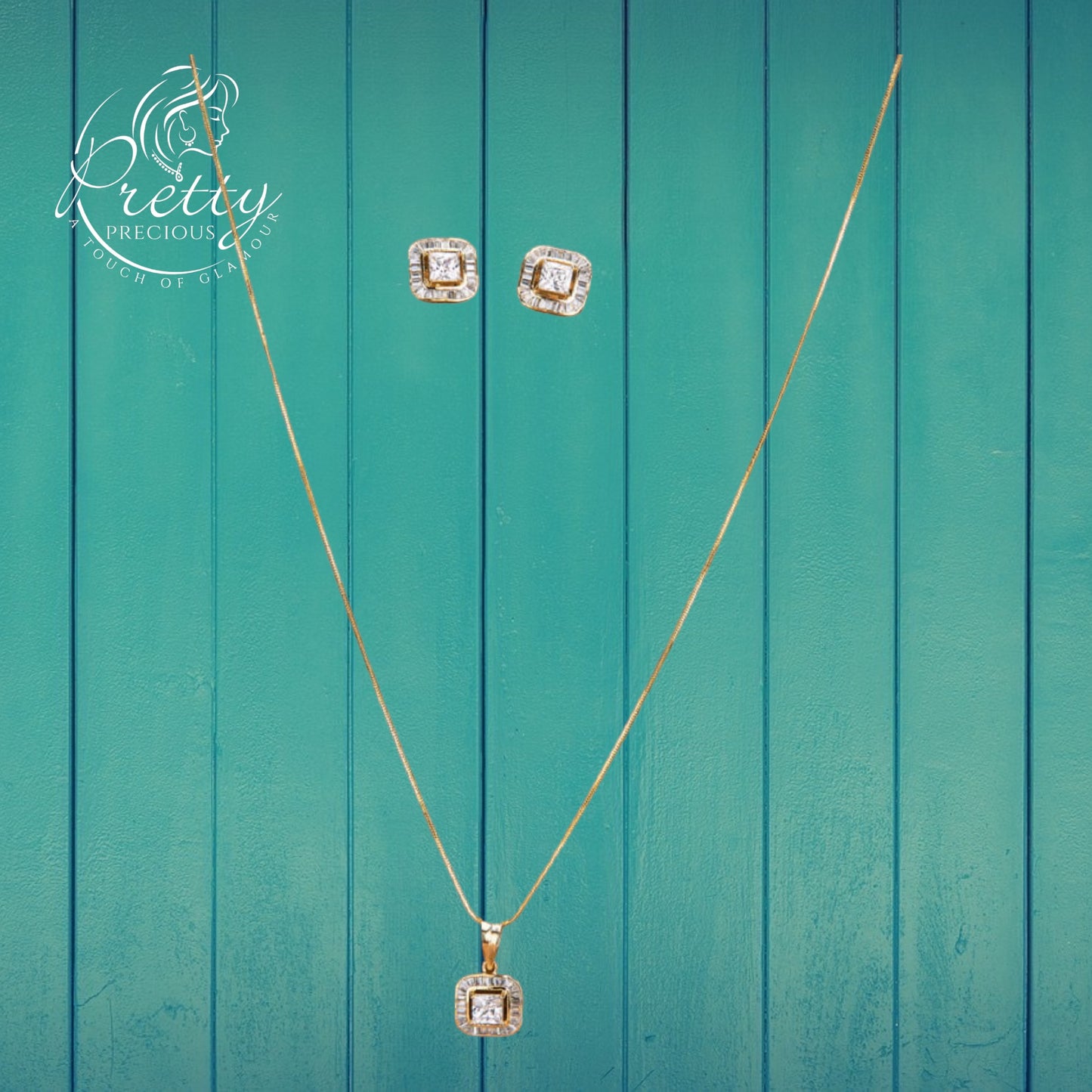 430992 Pendant Set-AD-Gold