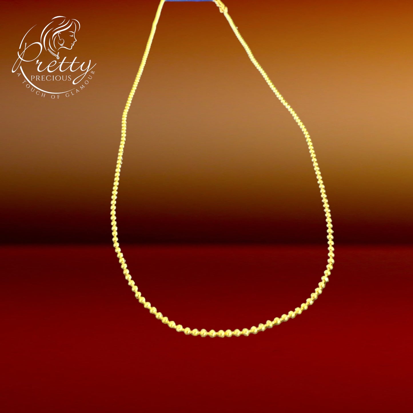 422726 Cz Delicate Chain With Rhodium Plating