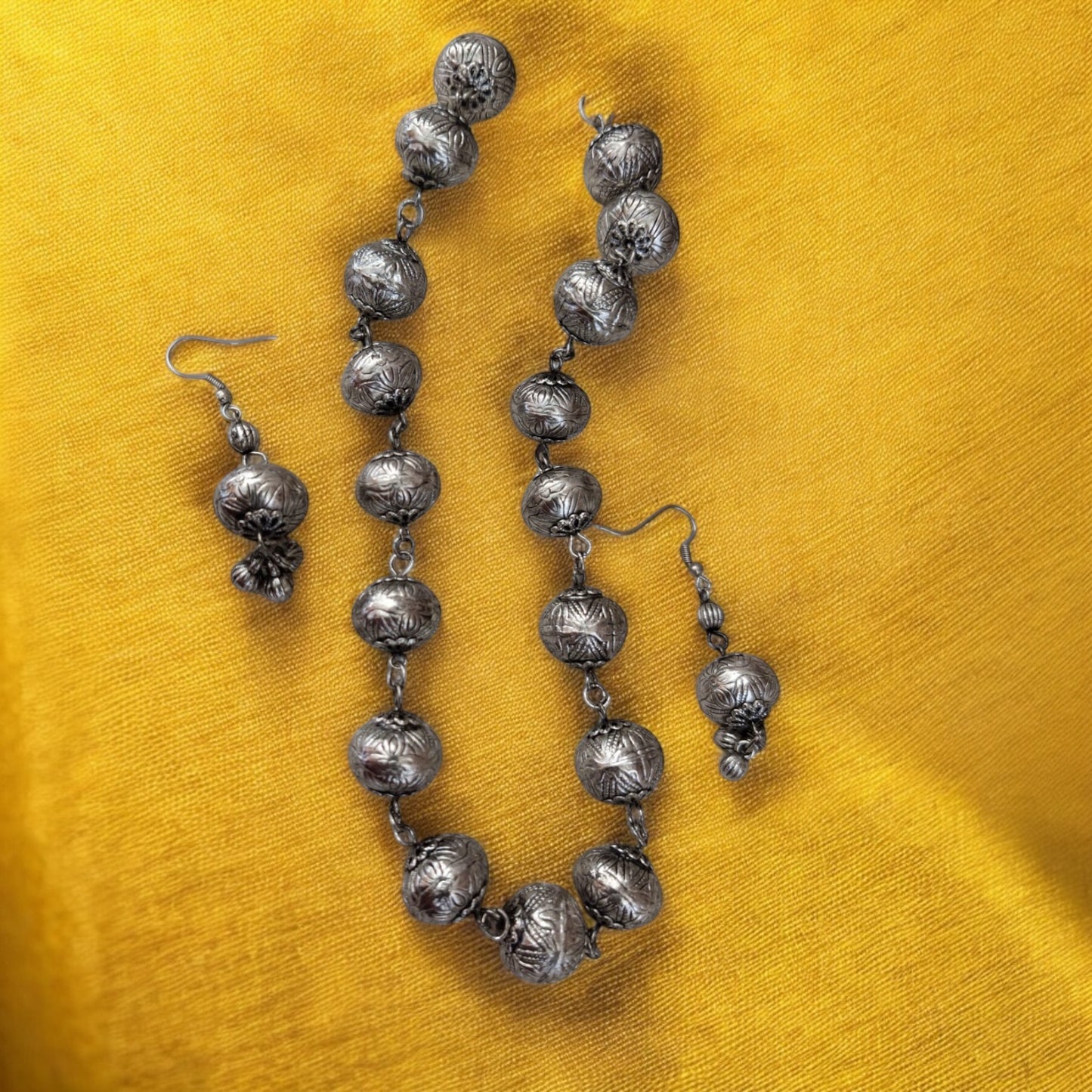 92999-NSO Classic Necklace With Oxidised Plating-Silver