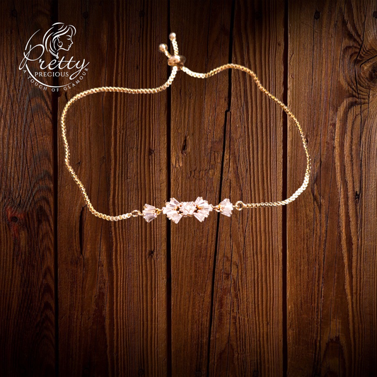 92009BR Cubic Zirconia Adjustable Bracelet