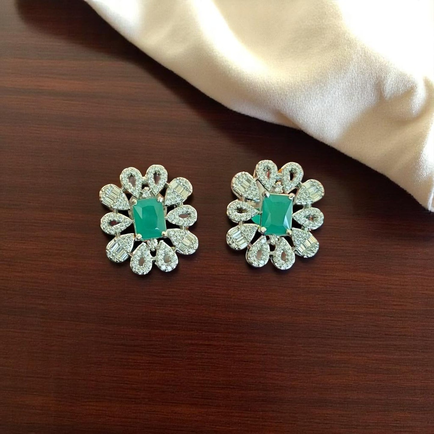 93659-ER Earring With Gold/Rhodium Plating