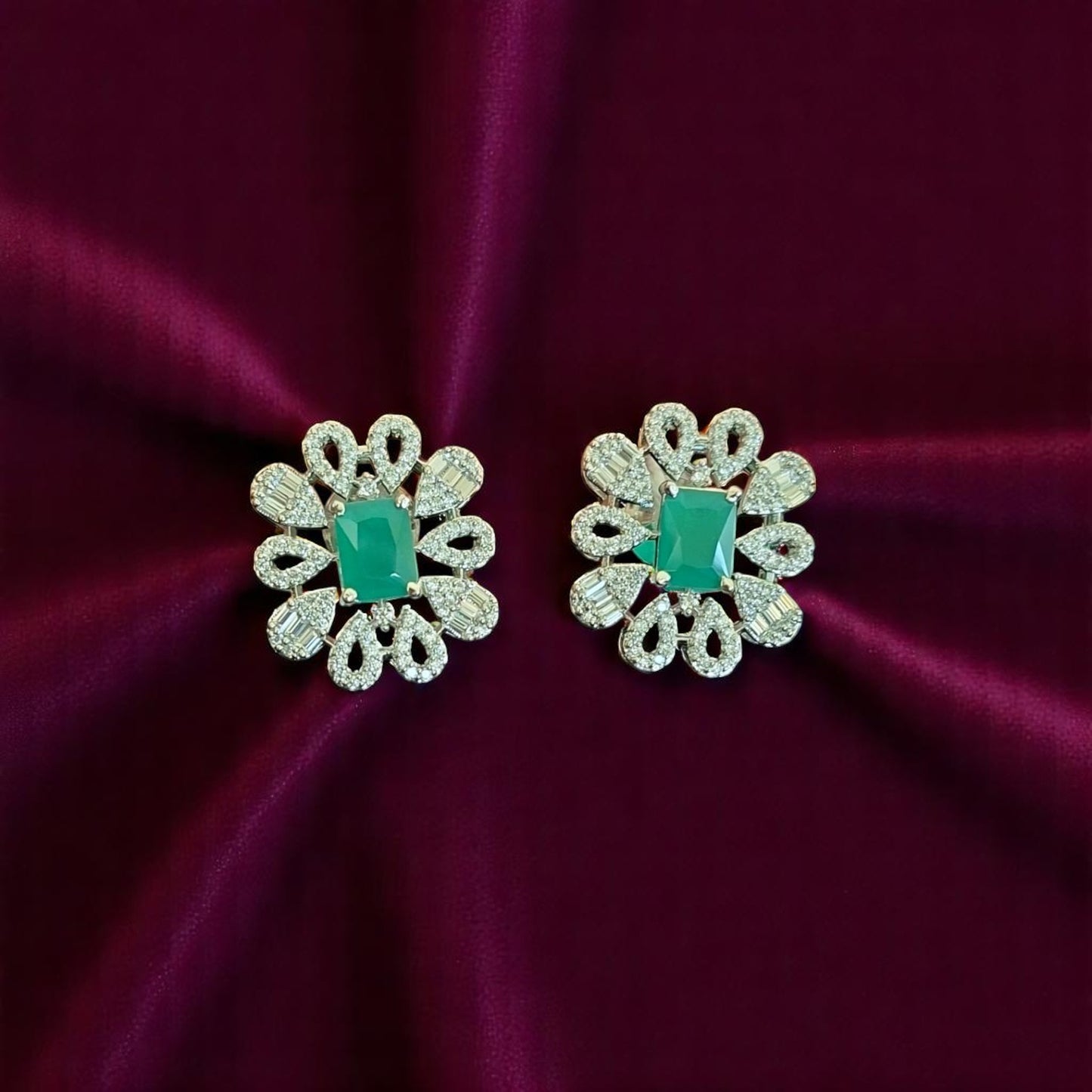 93659-ER Earring With Gold/Rhodium Plating
