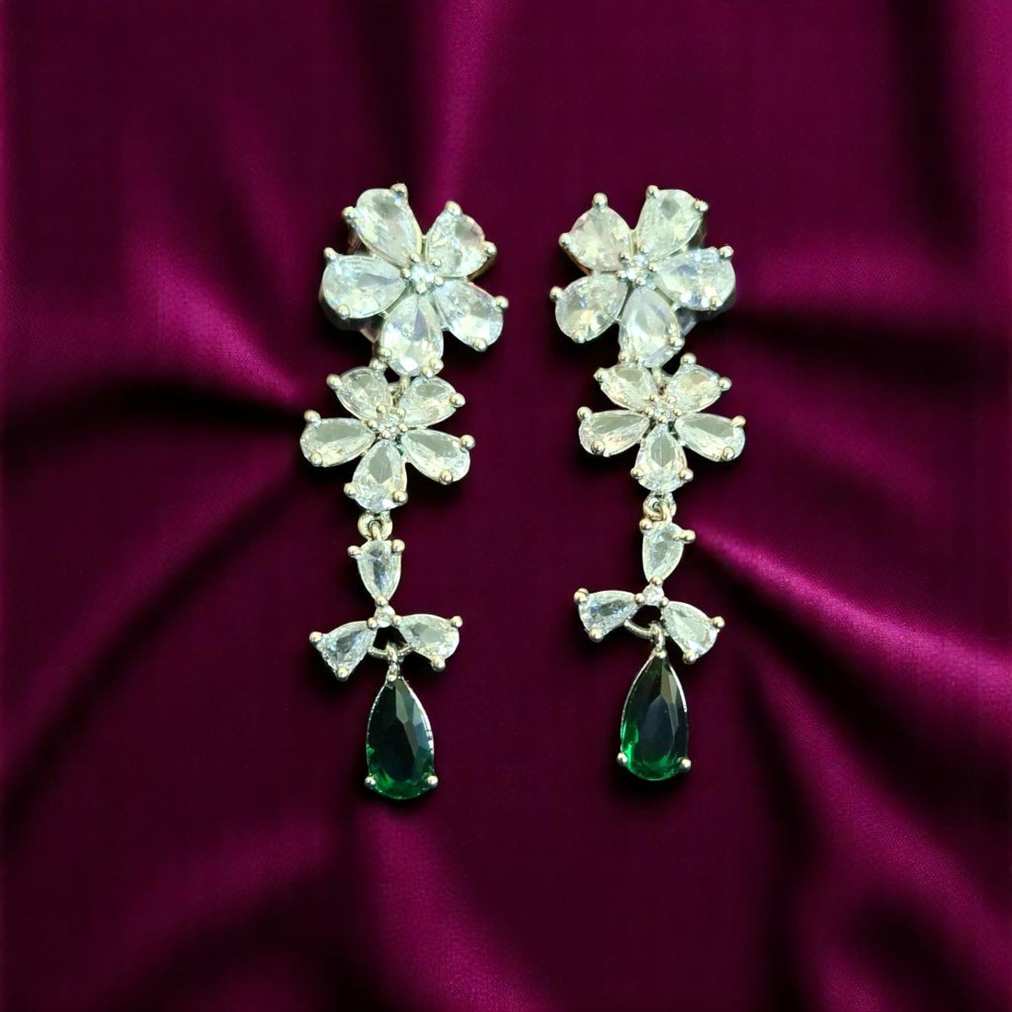 93709-ER Earring With Gold/Rhodium Plating