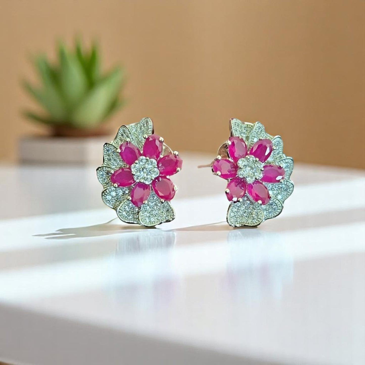 94409-ER Earring With Gold/Rhodium Plating