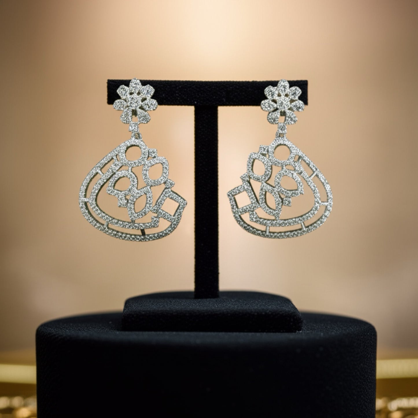 436317 Earring With Gold/Rhodium Plating