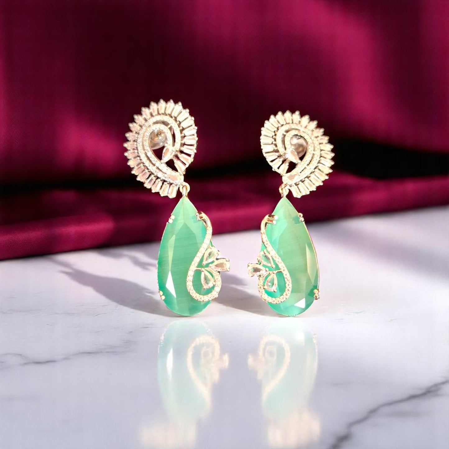 97509-ER Earring With Gold/Rhodium Plating