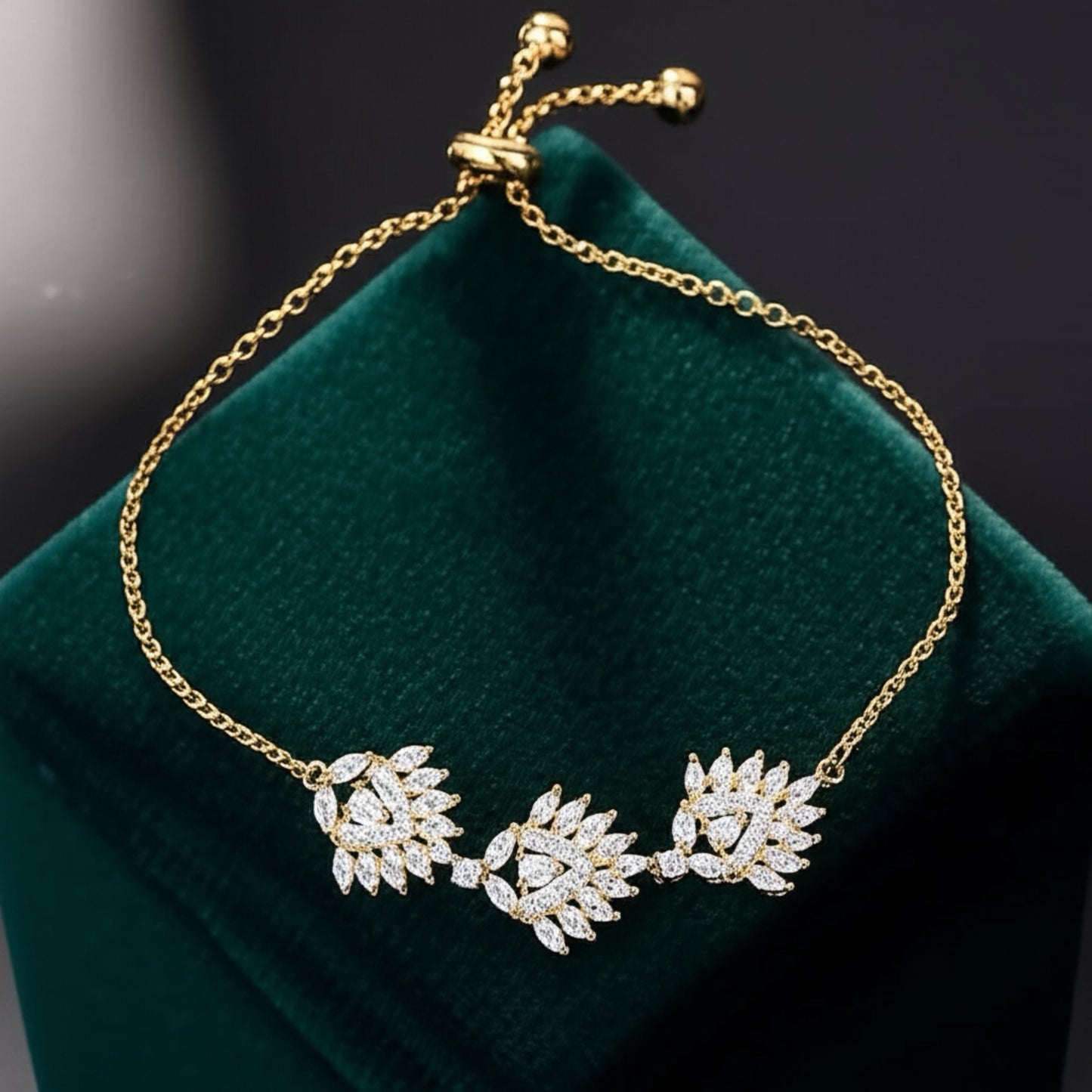 418851 Adjustable Bracelet With 2 Tone Plating-White