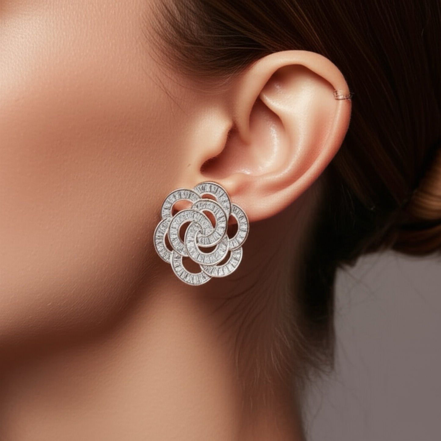 430631 Cz Classic Tops With Rhodium Plating-Silver