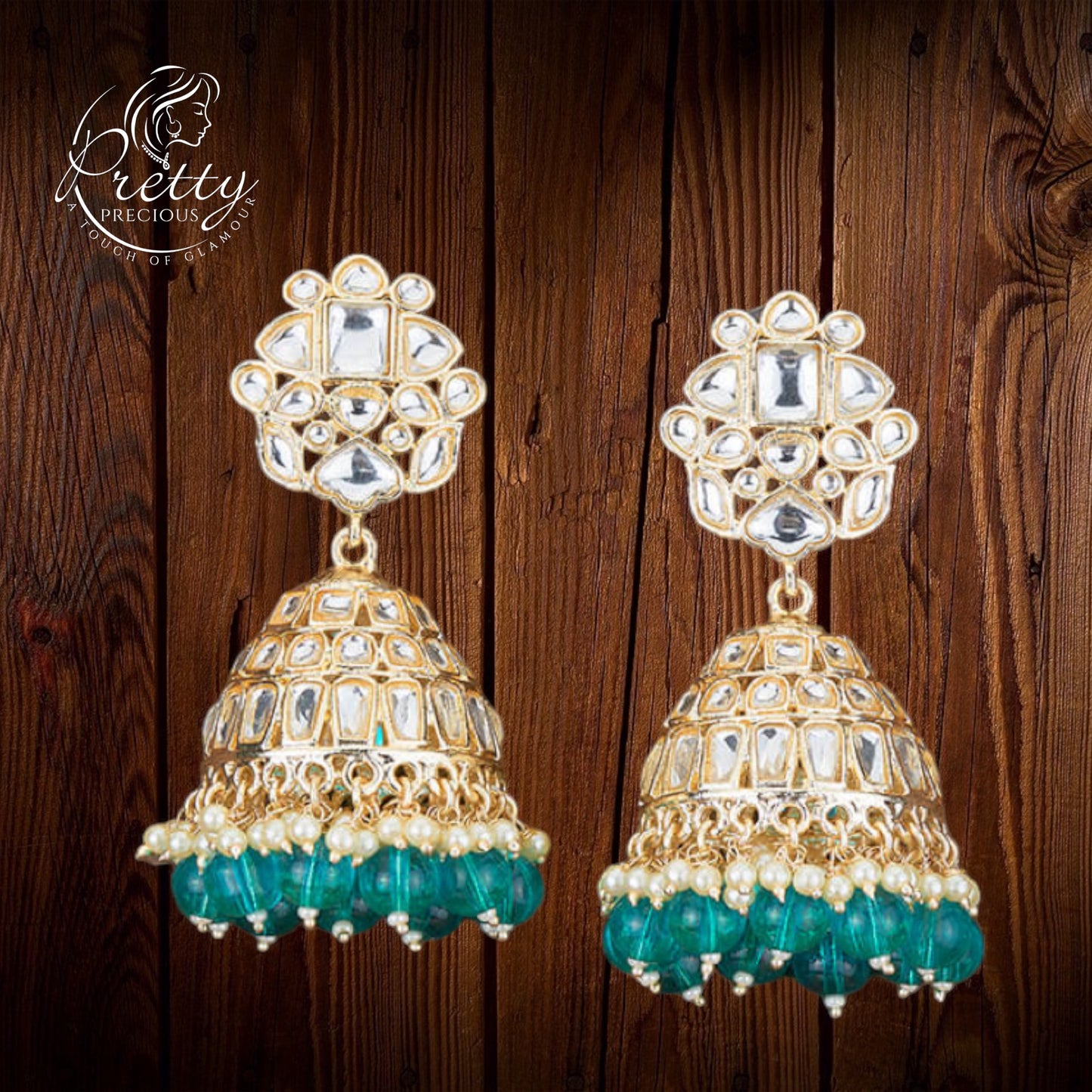 109998 Indo Western Jhumki With Gold Plating-Ramgreen