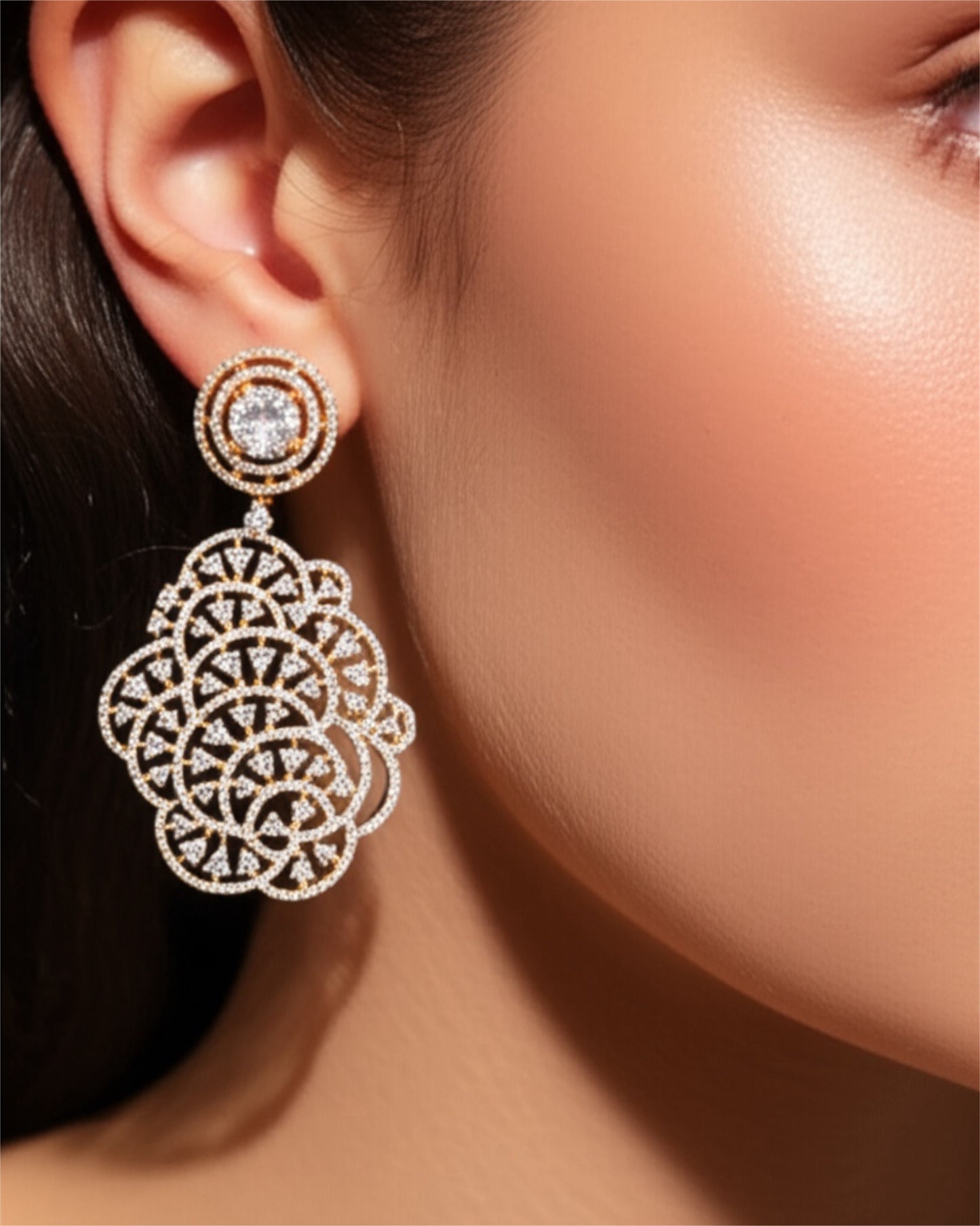 422162 American Diamond Classic Earring