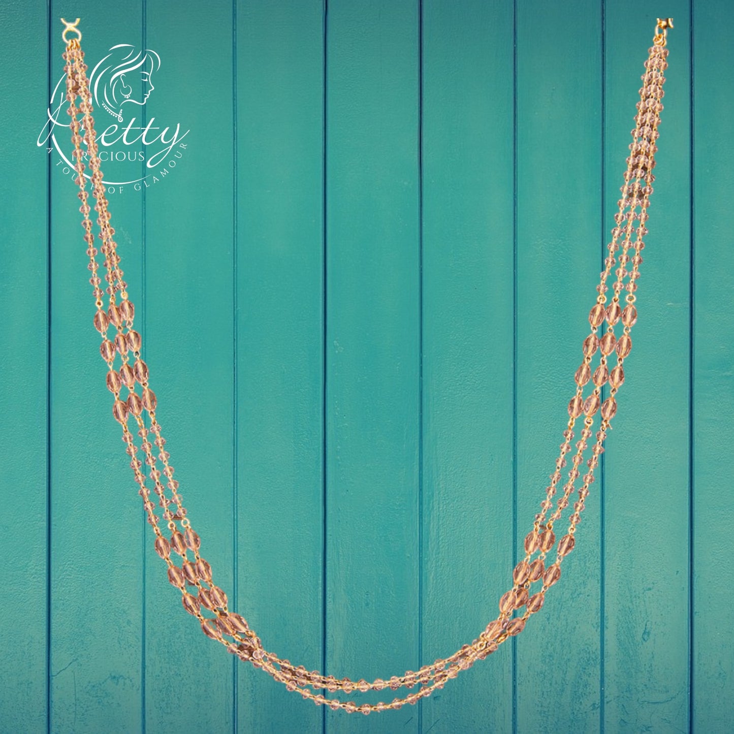 425235 Cz Delicate Mala With Gold Plating