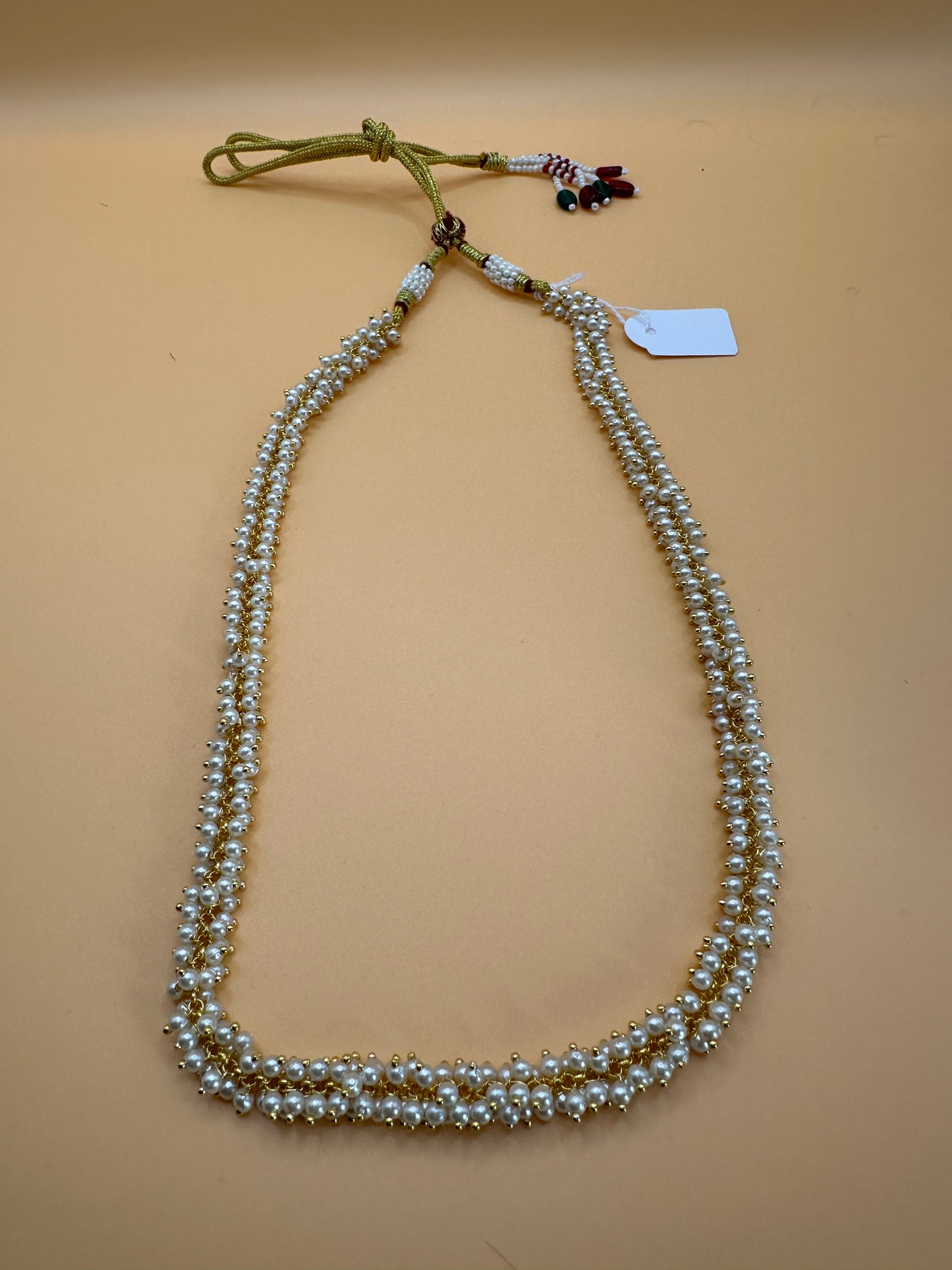 1042 Cubic Zirconia Mala Necklace-Moti