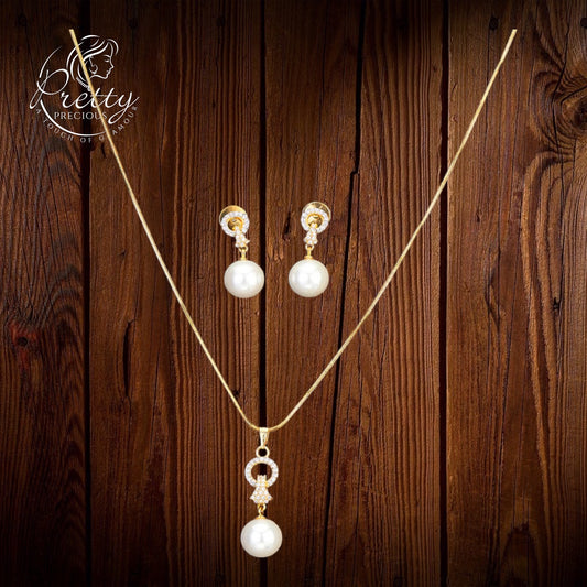 425249 Cz Moti Pendant Set