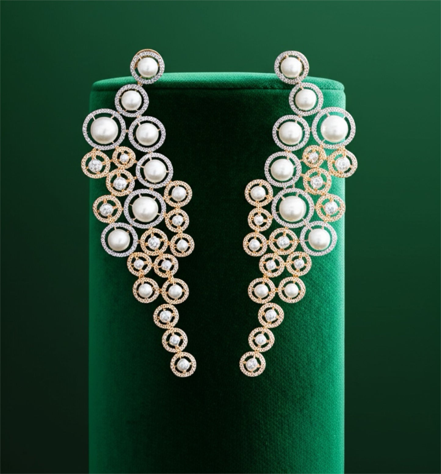 426577 American Diamond Long Earring