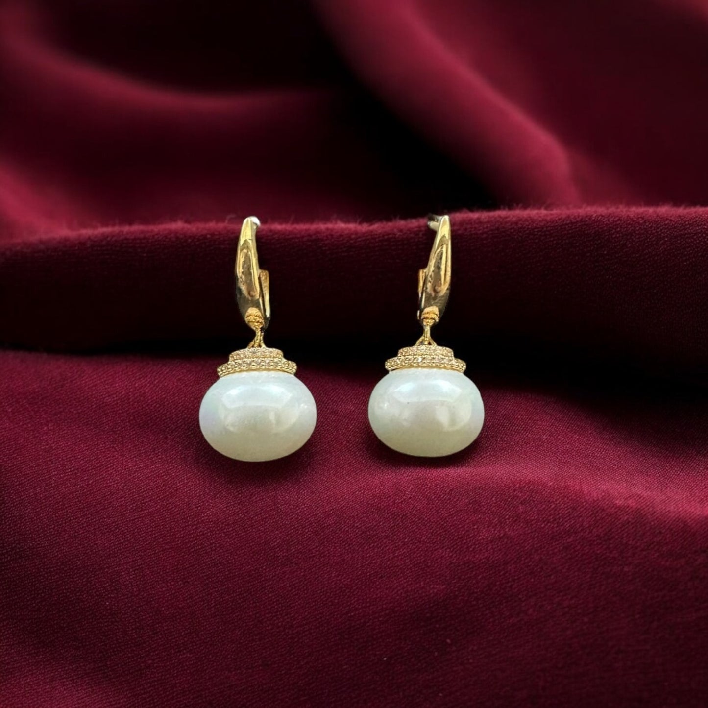 WER215 Classic Western Earrings-white