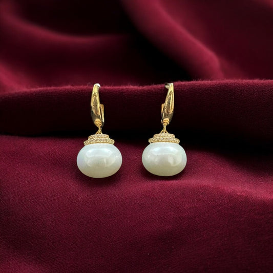WER215 Classic Western Earrings-white