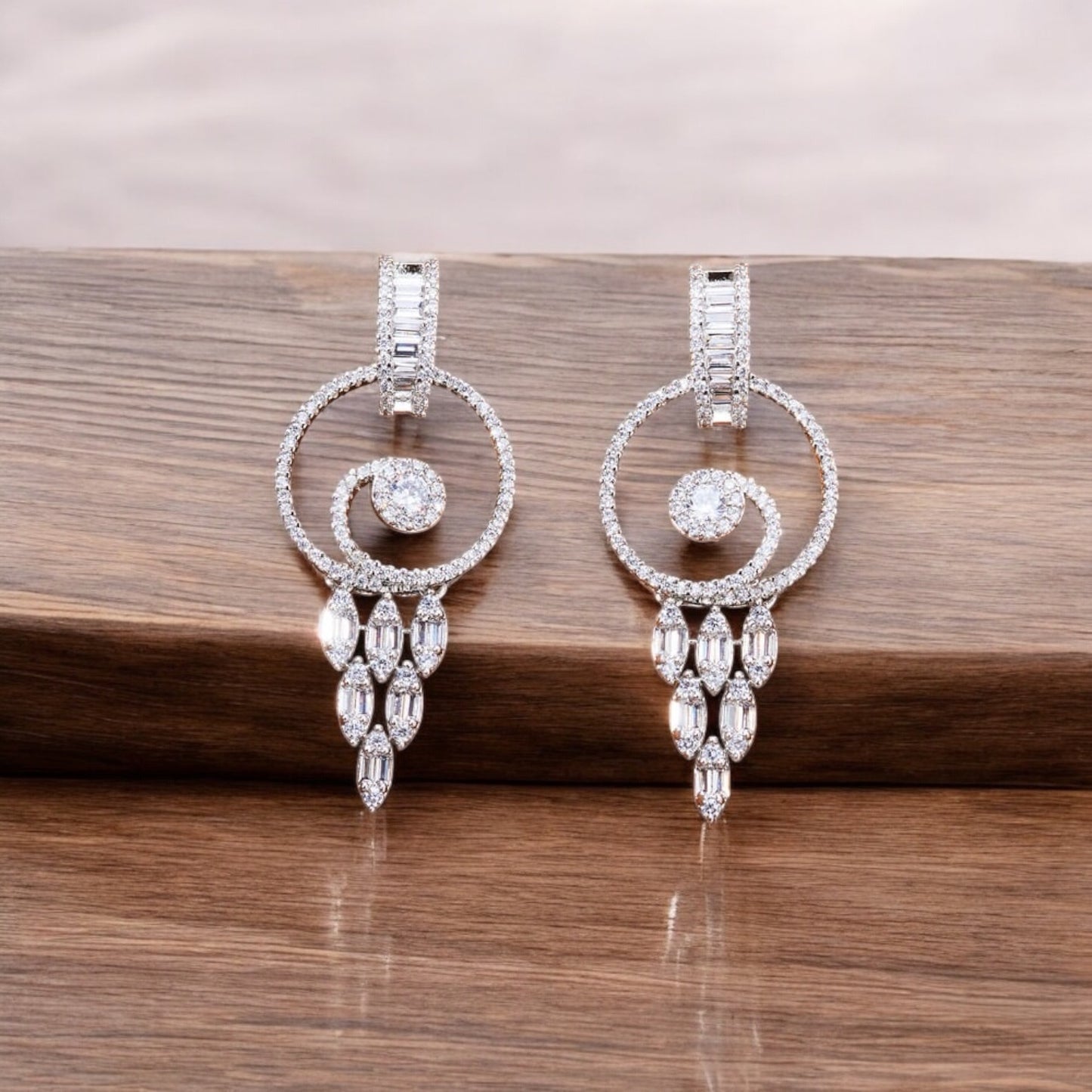 435020 Earring With Rhodium Plating-Silver
