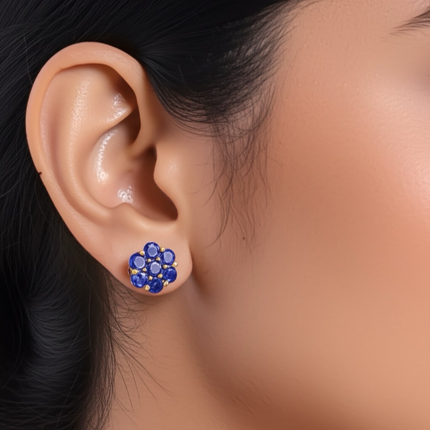 427472 Cubic Zirconia Delicate Tops With Gold Plating