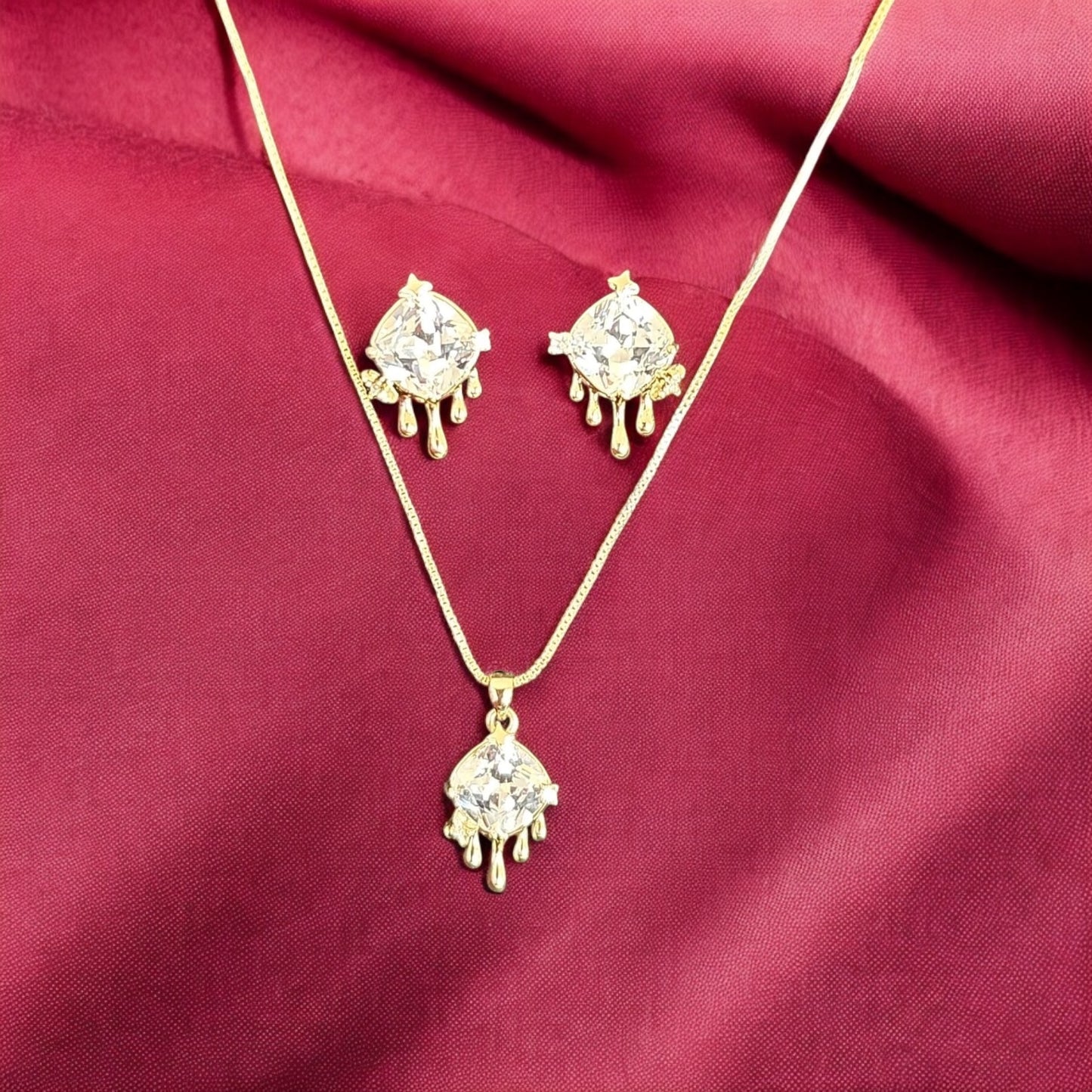 PS-290 Western Pendant Set Gold Plated