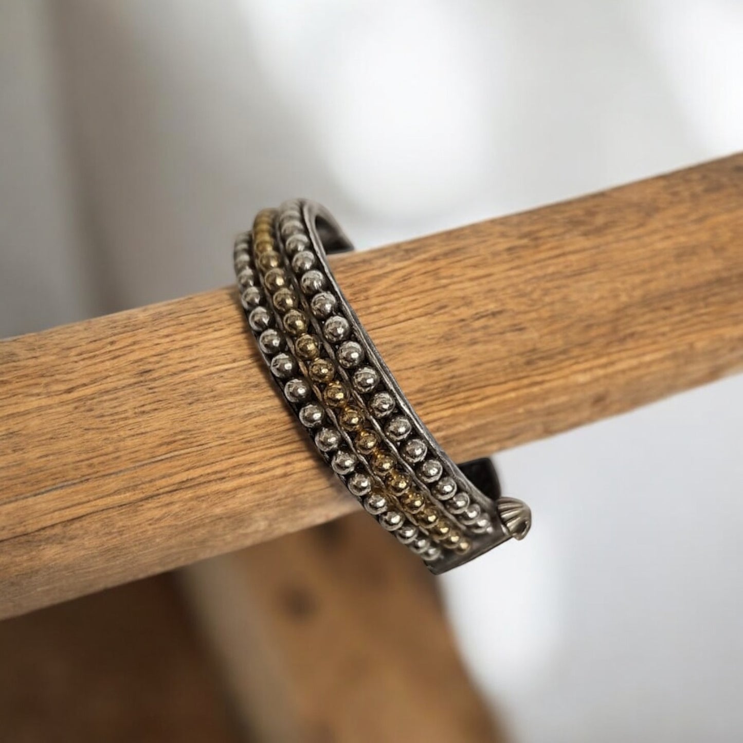 94409-KDO Classic Kada With Oxidized Plating- Design 2