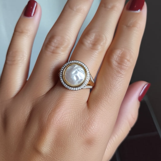 430119 Cz Adjustable Ring Moti