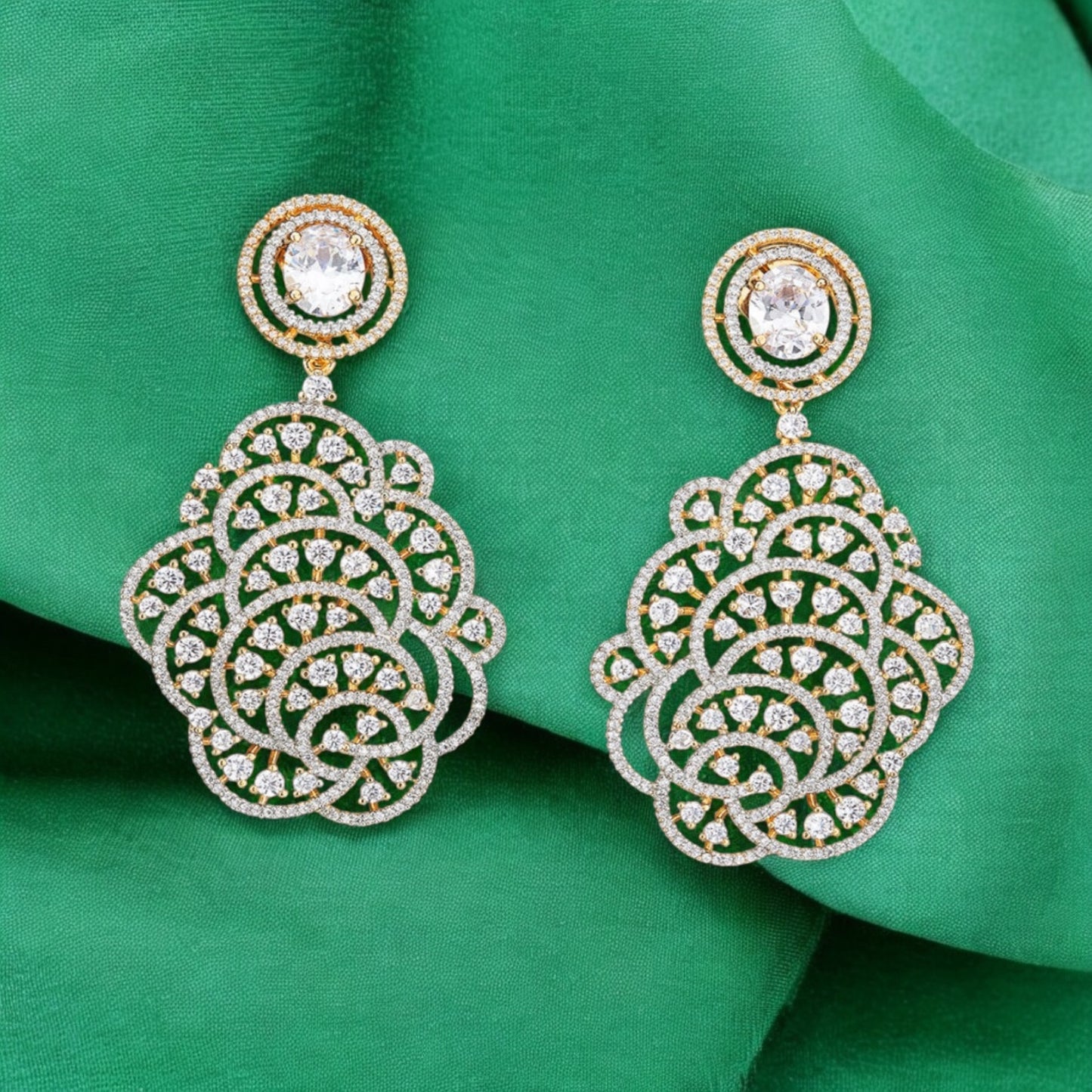 422162 American Diamond Classic Earring