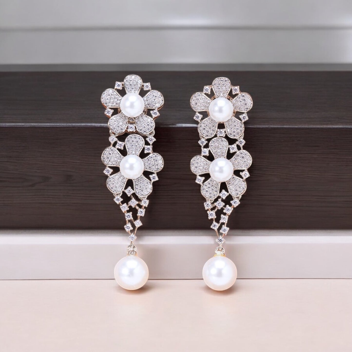 435232 Earring With Rhodium Plating-Silver