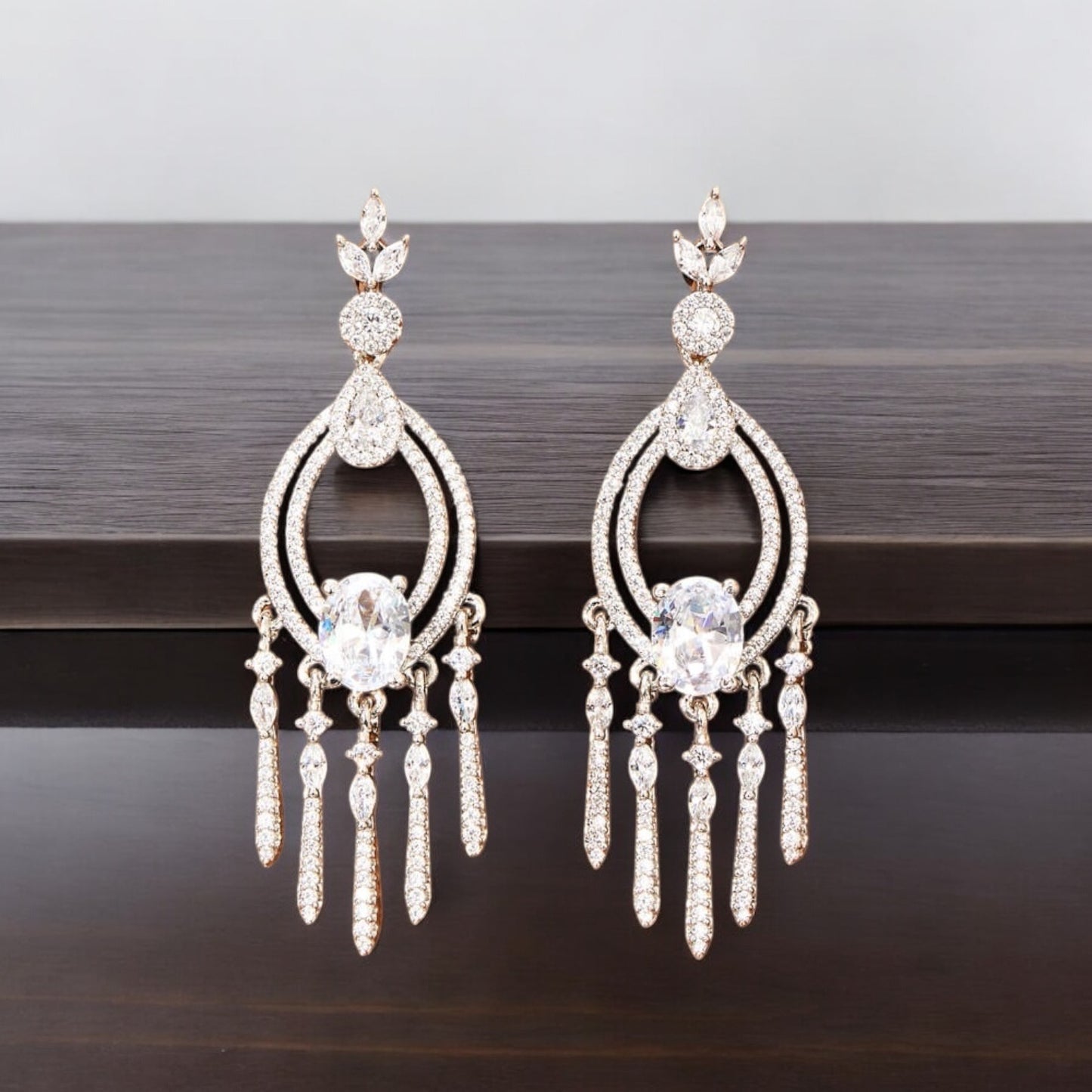 433478 Earring With Rhodium Plating-Silver