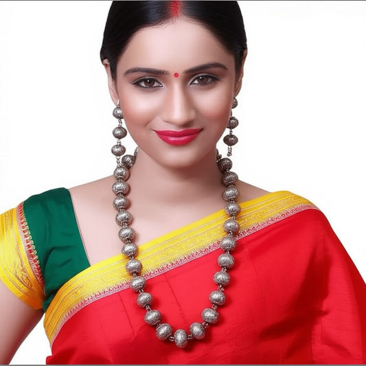 92999-NSO Classic Necklace With Oxidised Plating-Silver