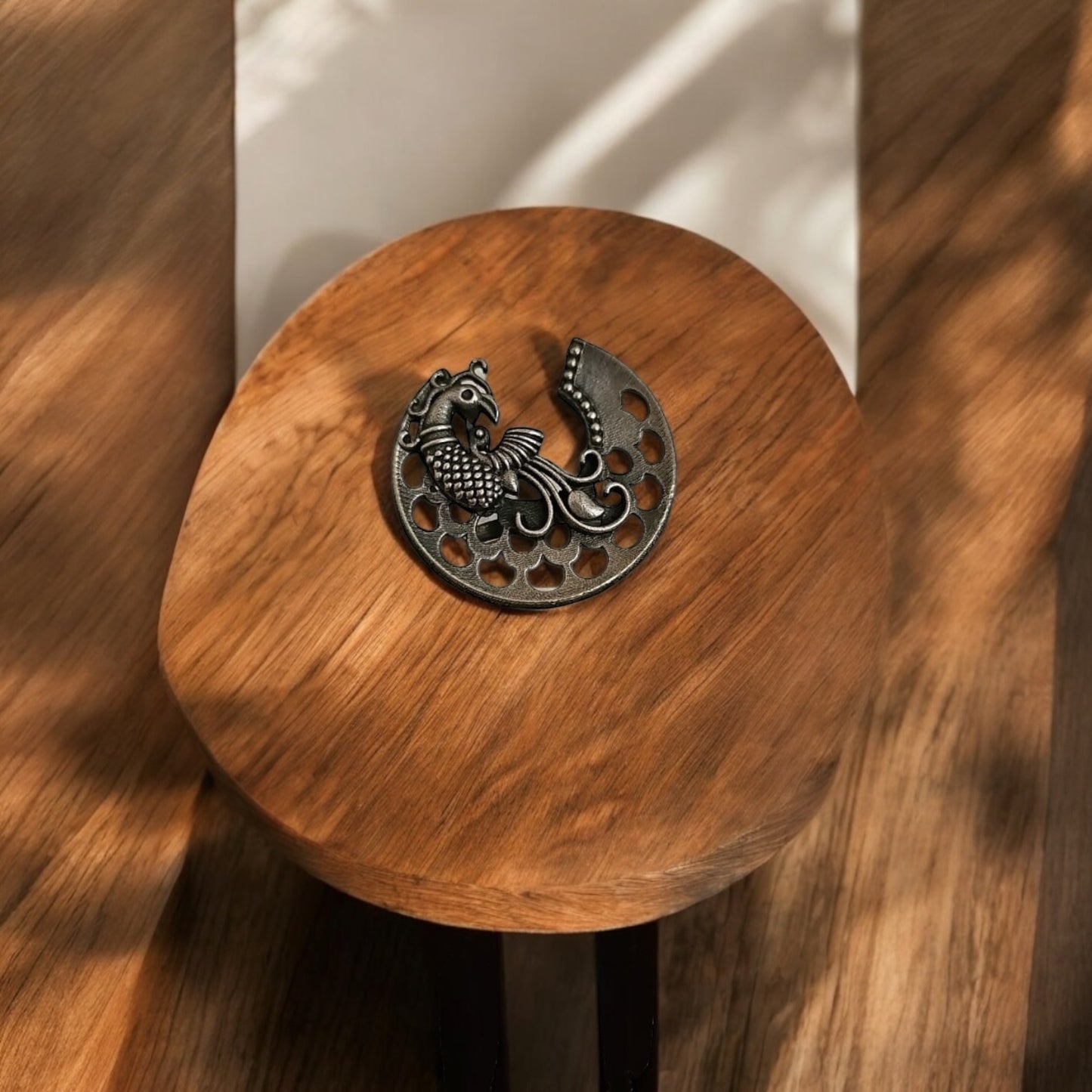 808408 Ring With Oxidised Plating