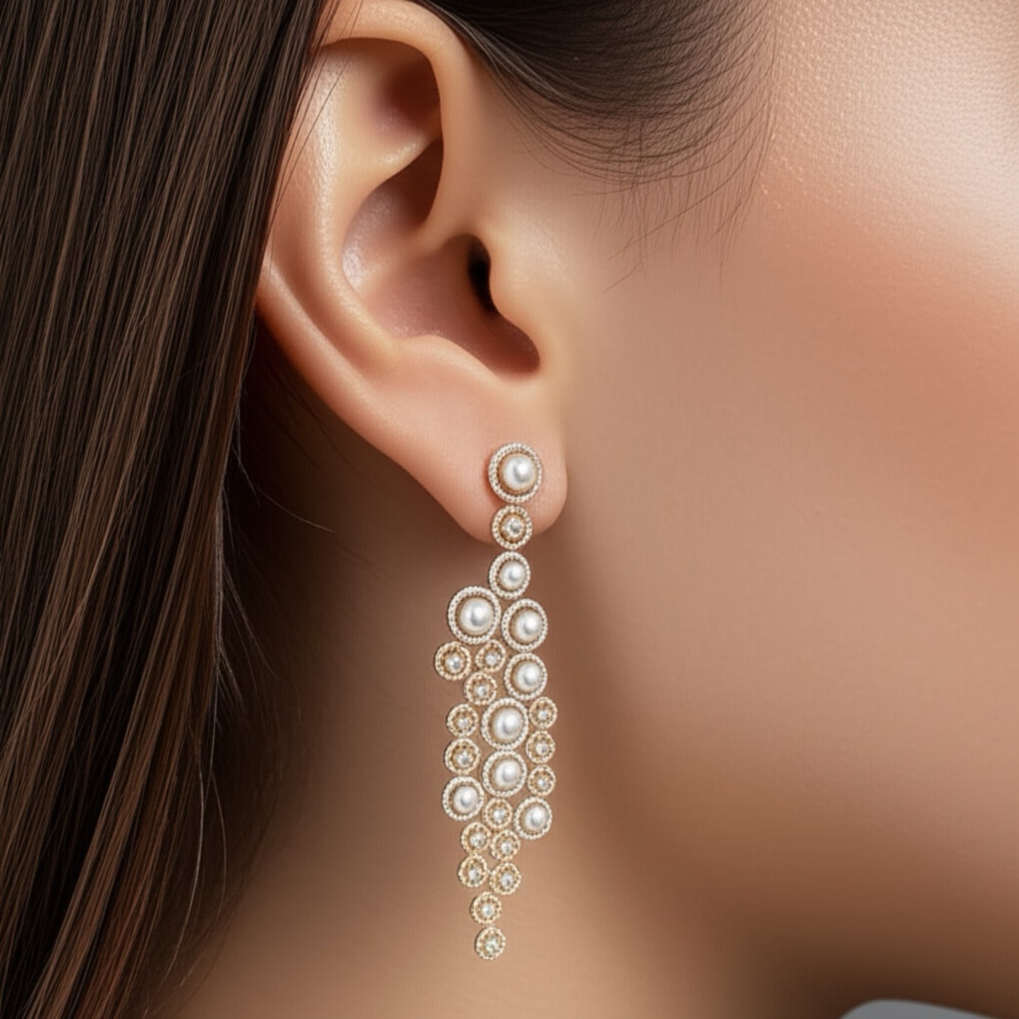 426577 American Diamond Long Earring