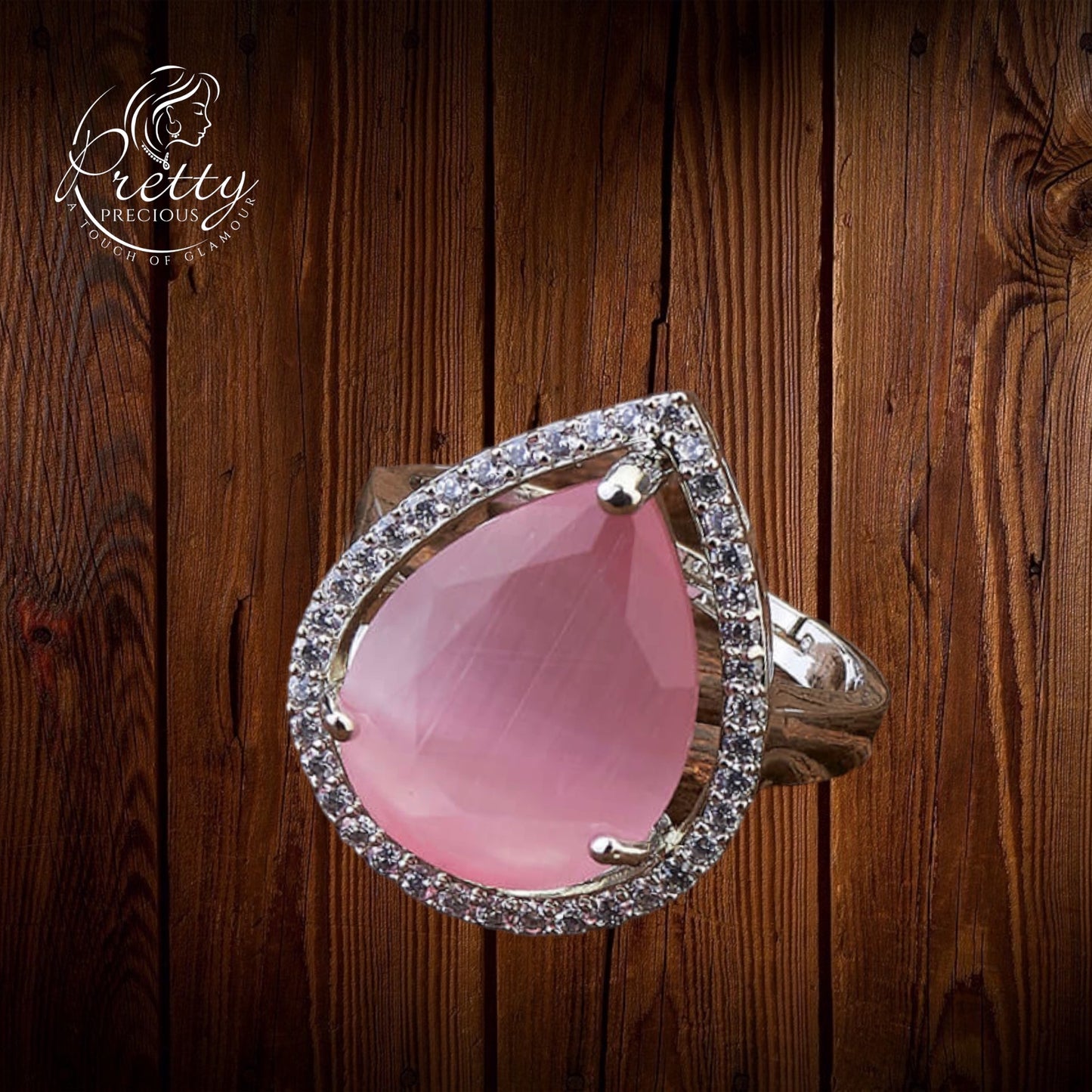 426016 Cubic Zirconia Delicate Ring With Rhodium Plating