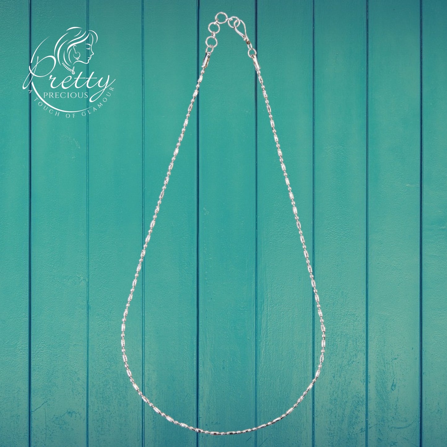 425155 Cubic Zirconia Delicate Chain With Rhodium Plating