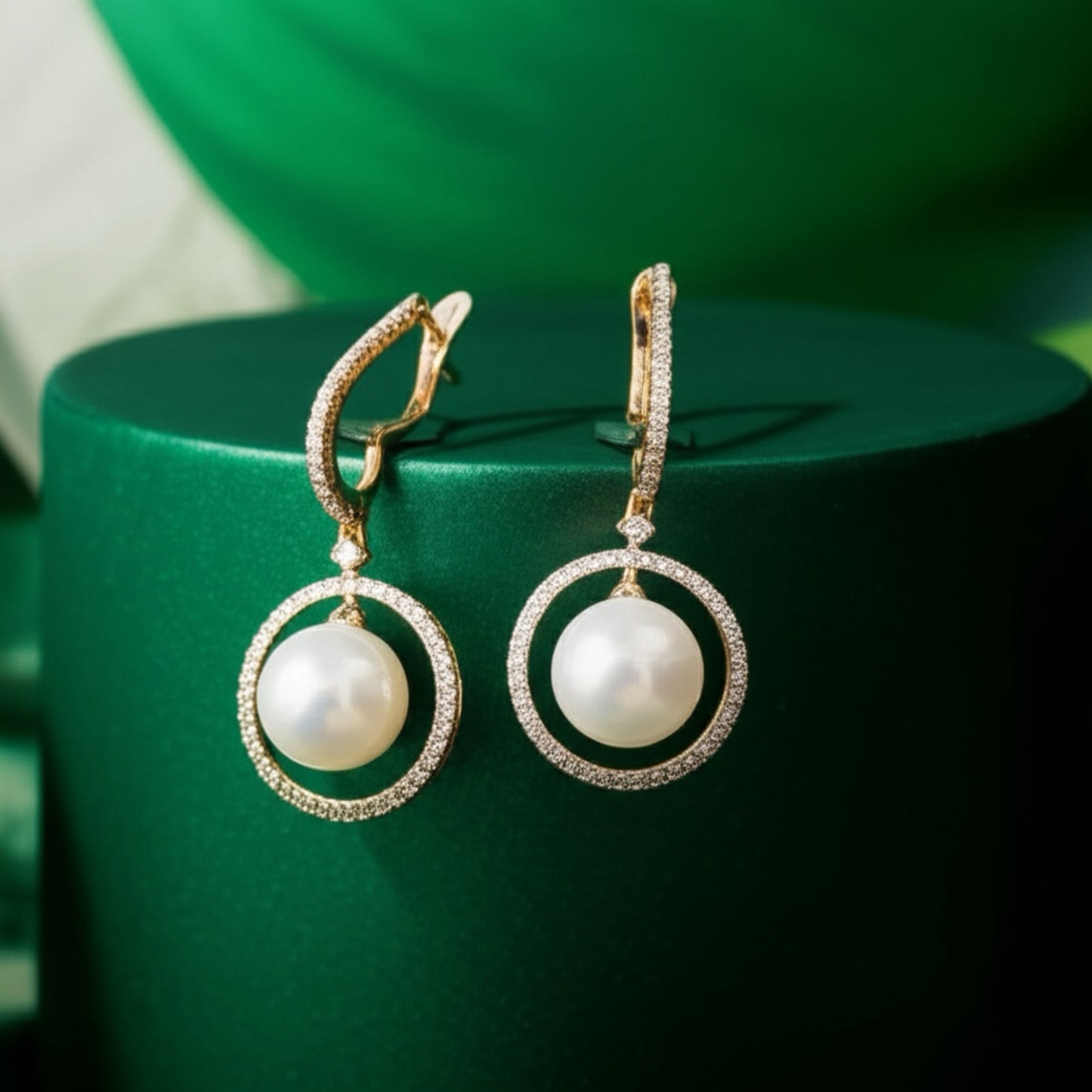 432310 American Diamond Classic Bali With 2 Tone Rhodium Plating