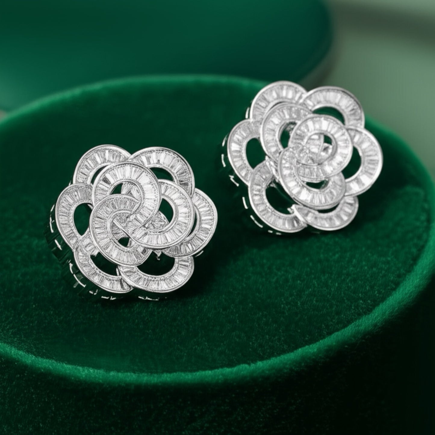 430631 Cz Classic Tops With Rhodium Plating-Silver