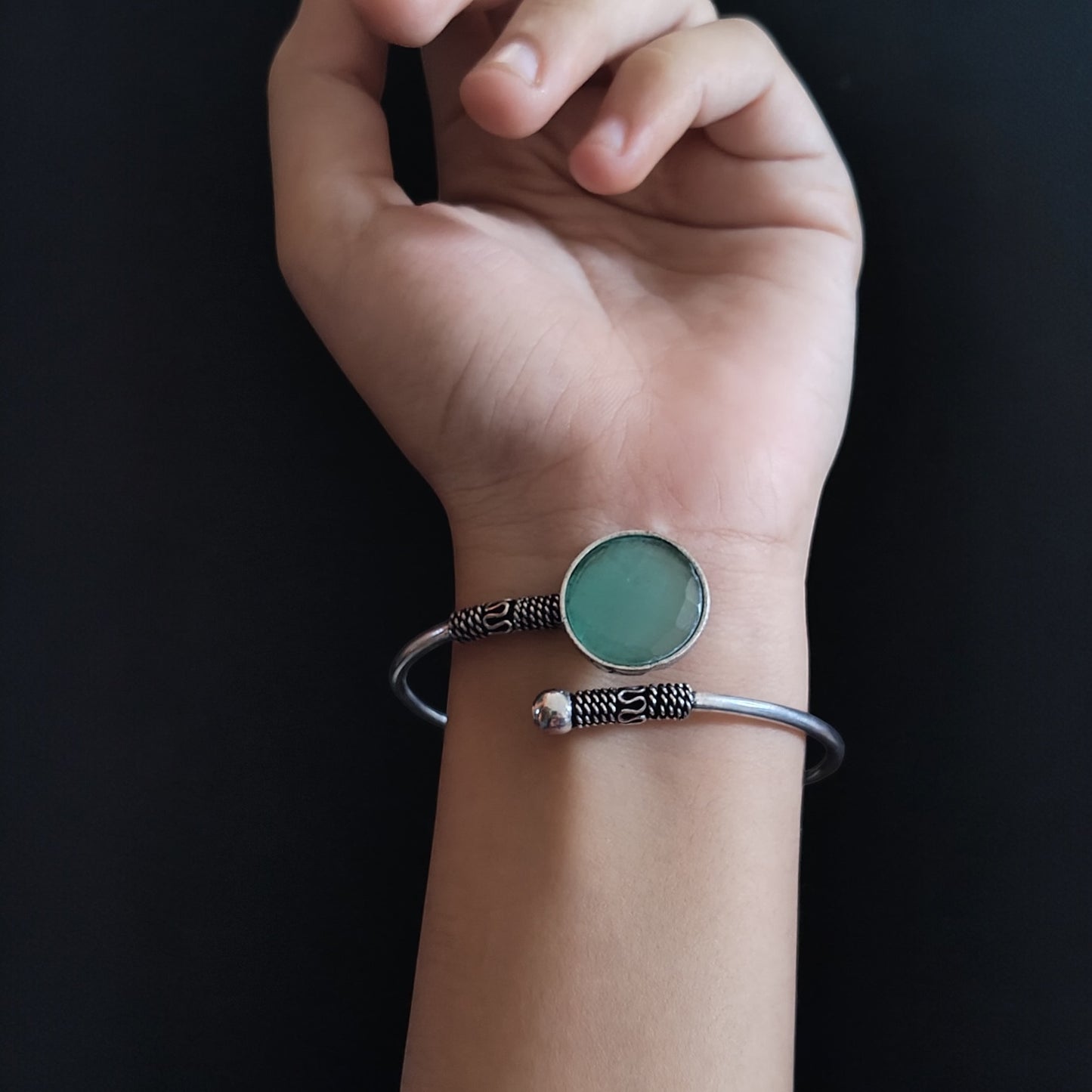 91509 BRO Classic Kada With Oxidised Plating-Mint