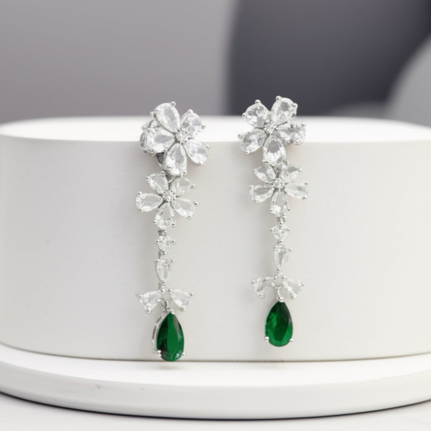 93709-ER Earring With Gold/Rhodium Plating