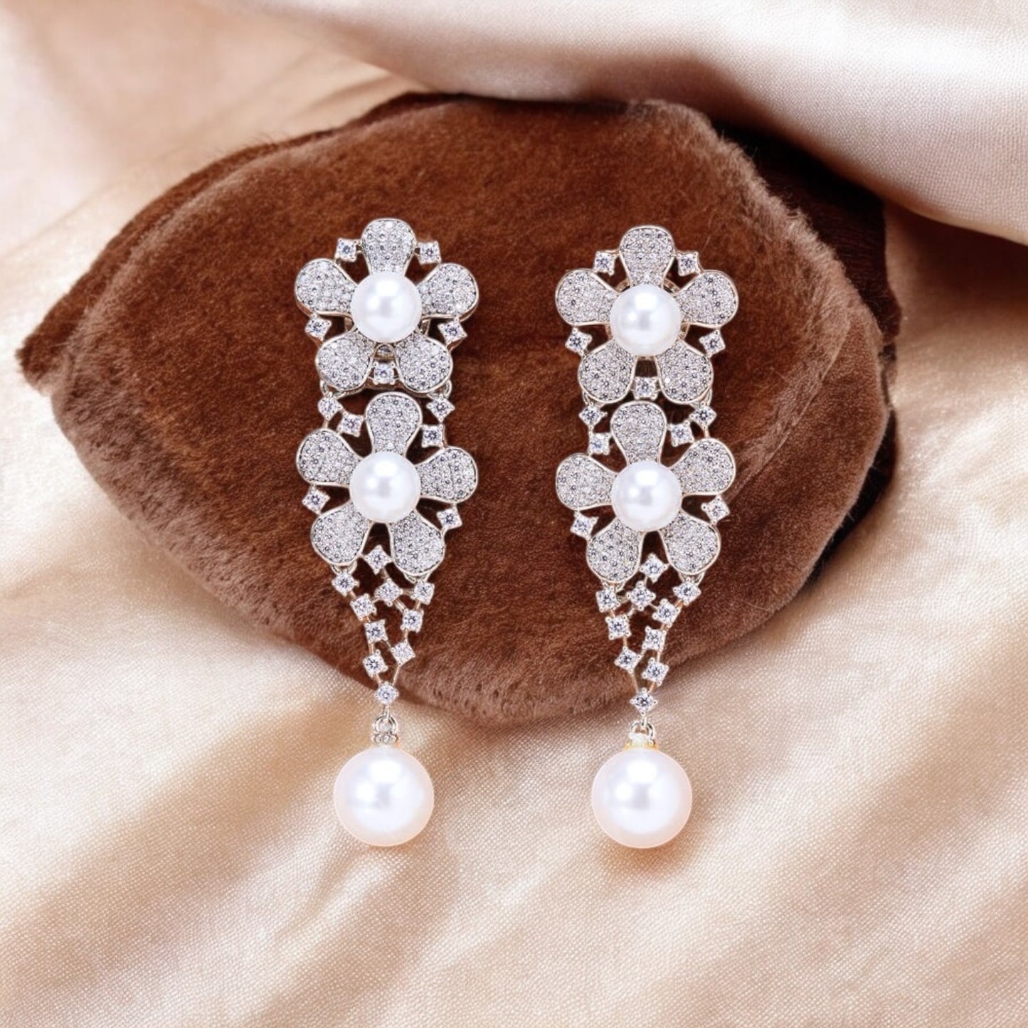 435232 Earring With Rhodium Plating-Silver