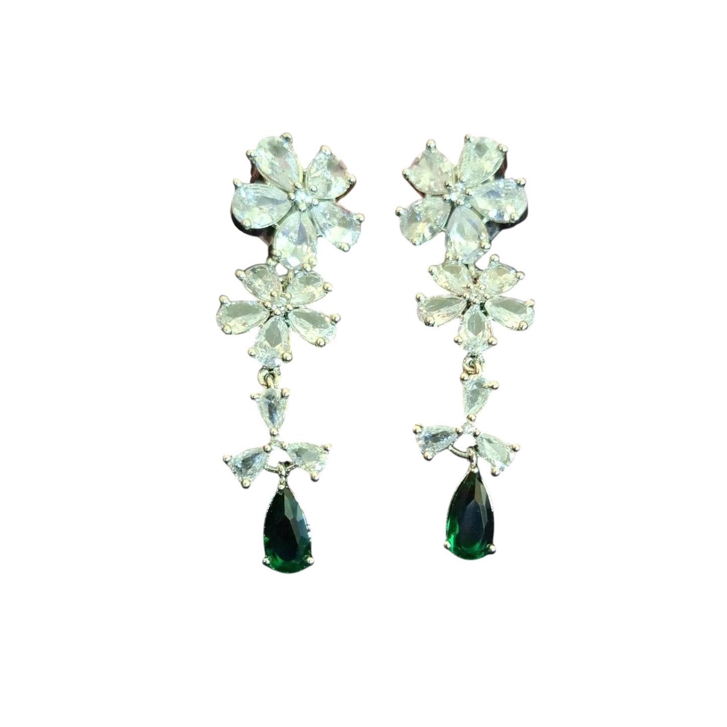93709-ER Earring With Gold/Rhodium Plating