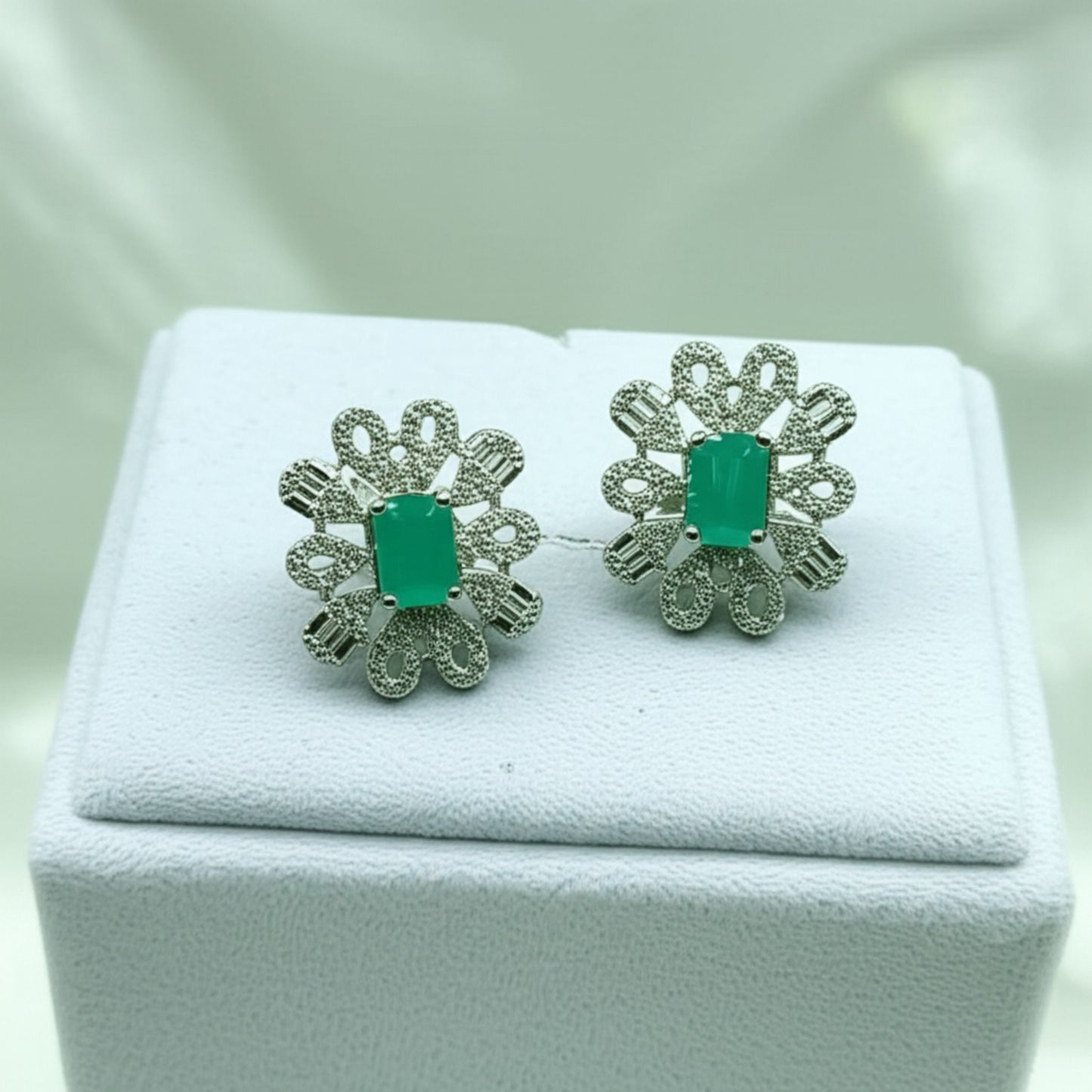93659-ER Earring With Gold/Rhodium Plating