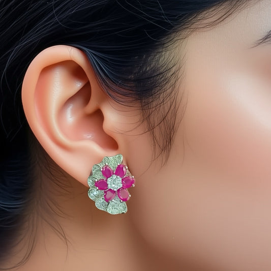 94409-ER Earring With Gold/Rhodium Plating