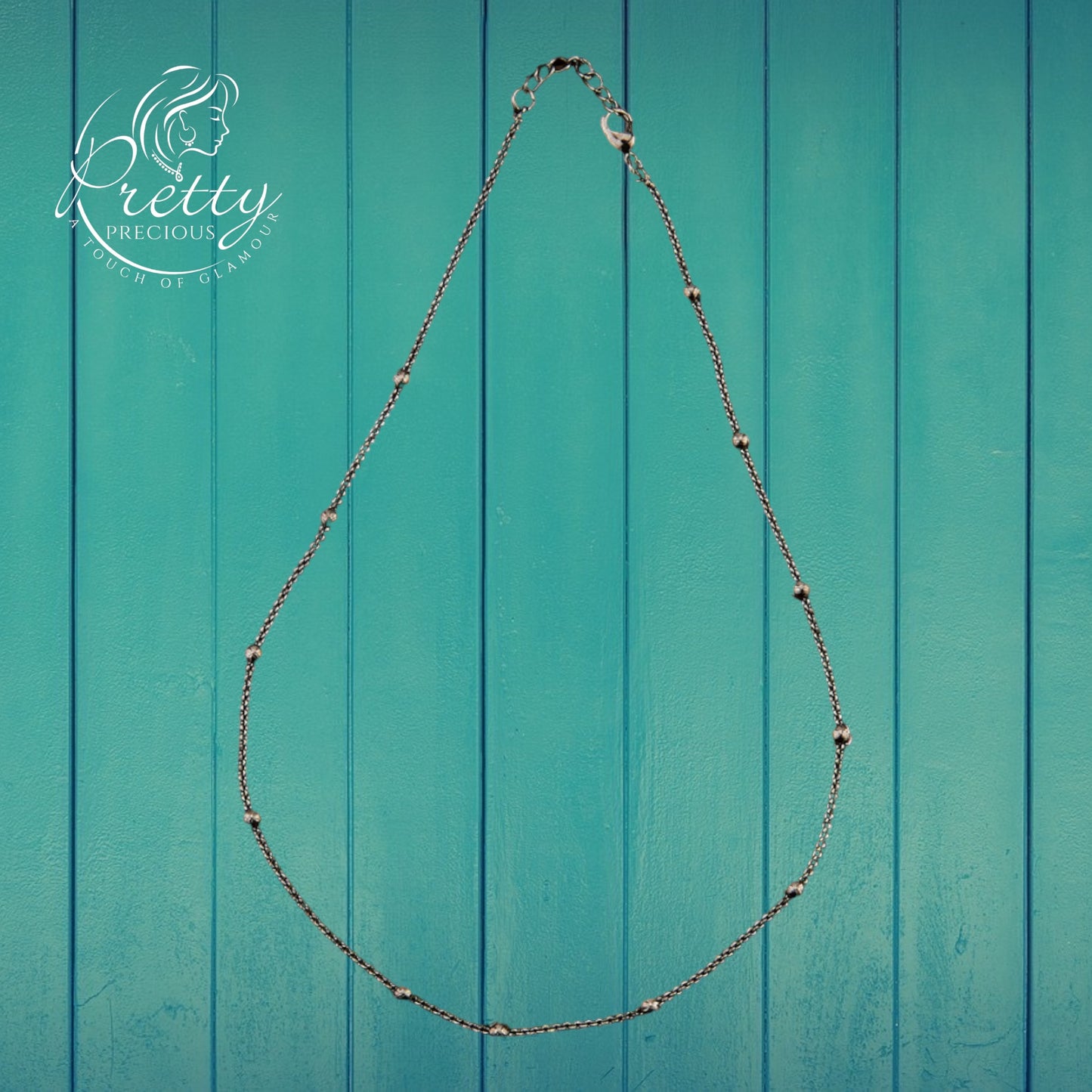 418230 Cz Delicate Chain With Black Plating