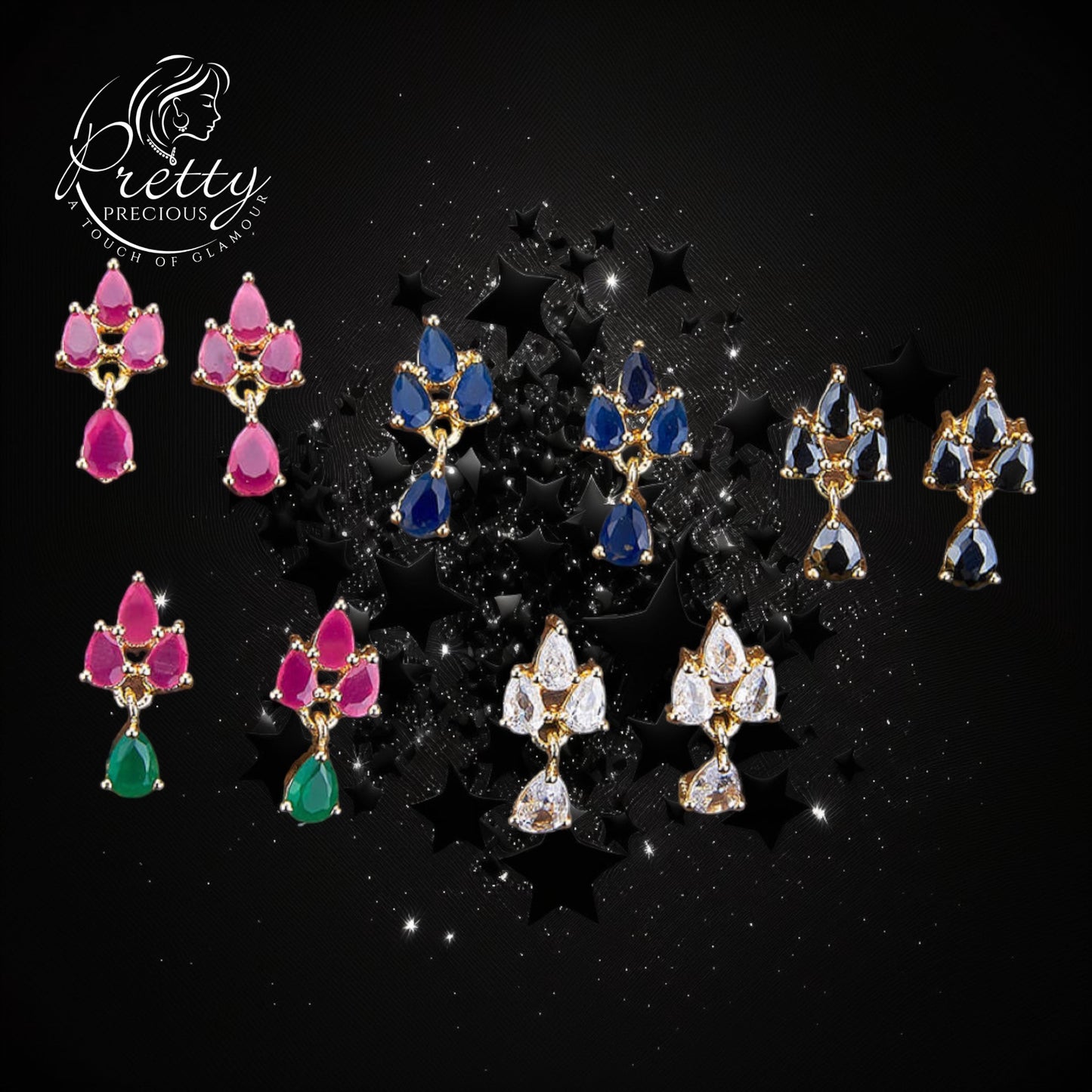 426940 Cz Delicate Tops With Gold Plating