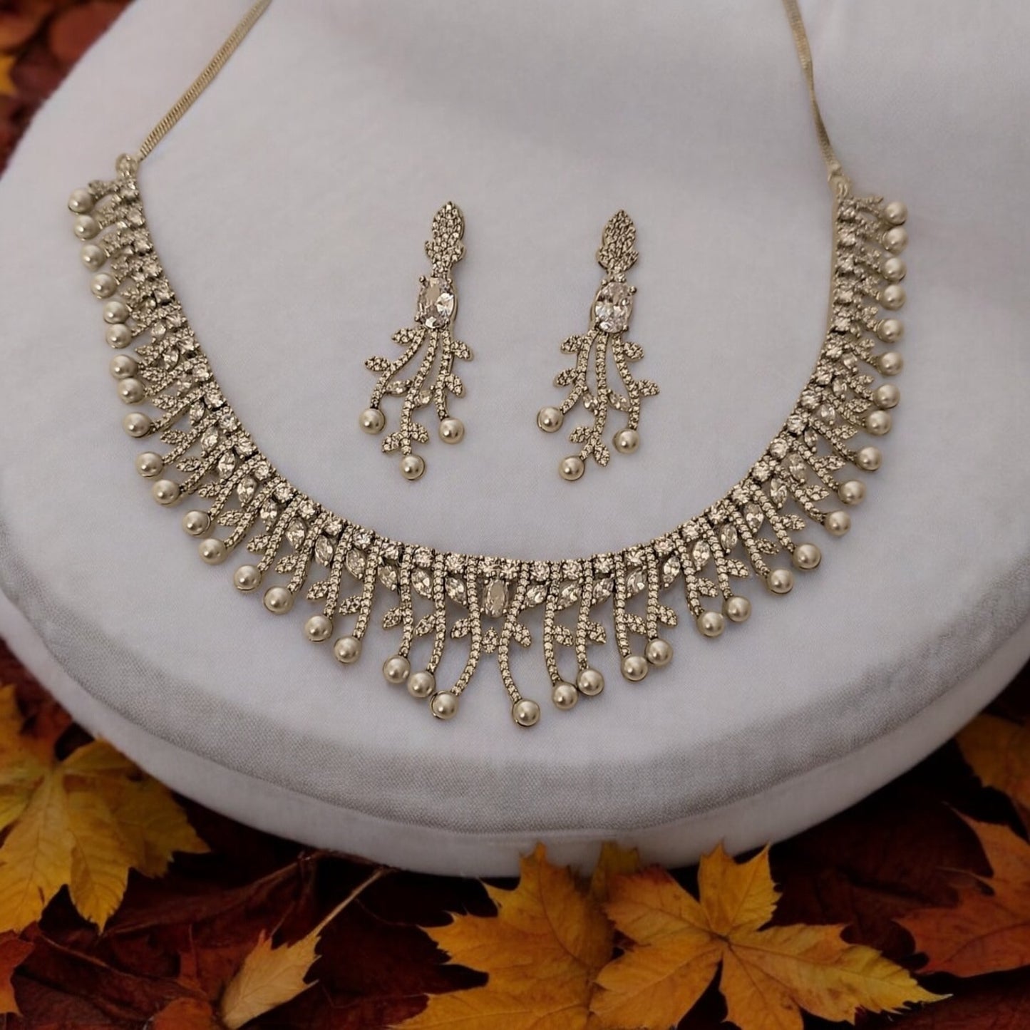 914259-NS Cz Delicate Necklace