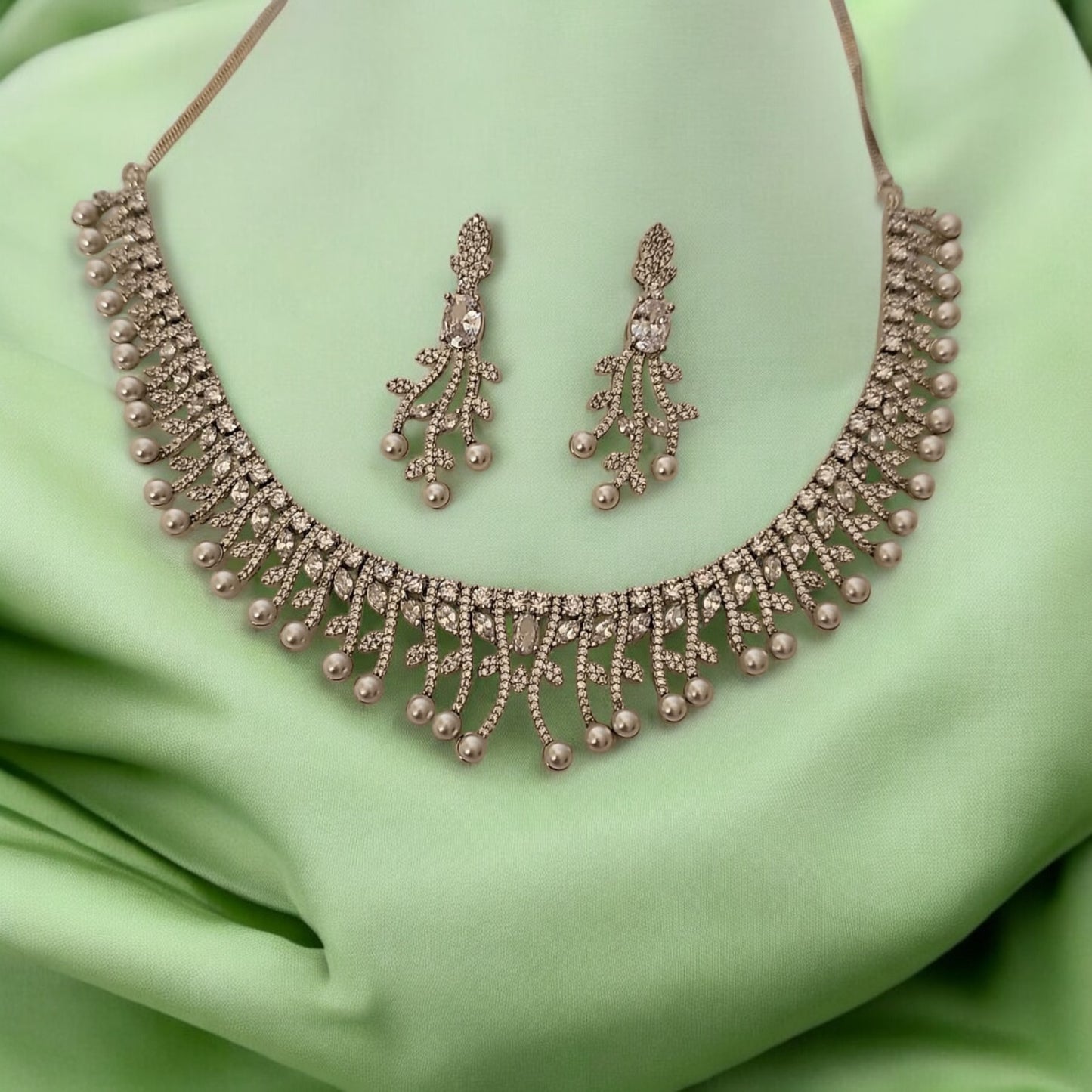 914259-NS Cz Delicate Necklace