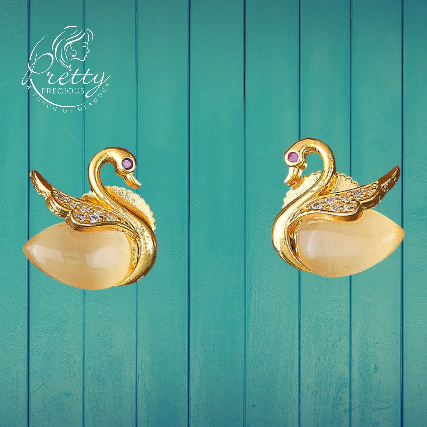 427050 Cz Delicate Tops With Gold Plating