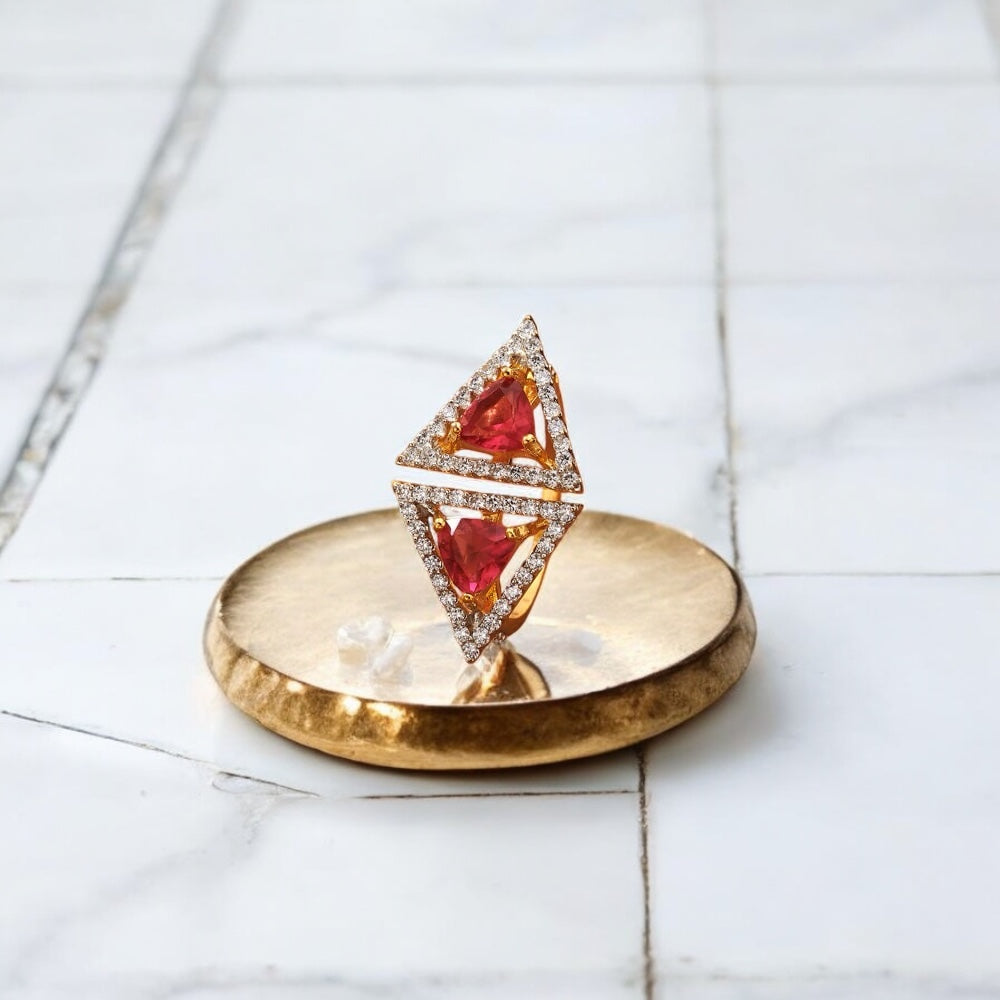 431809 Cz Adjustable Ring Rani