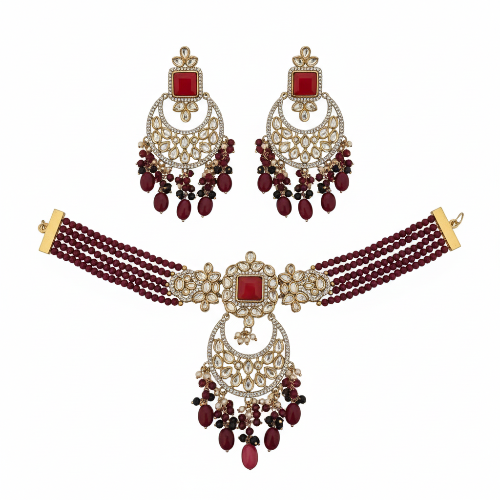 915009-NS Cz Delicate Necklace