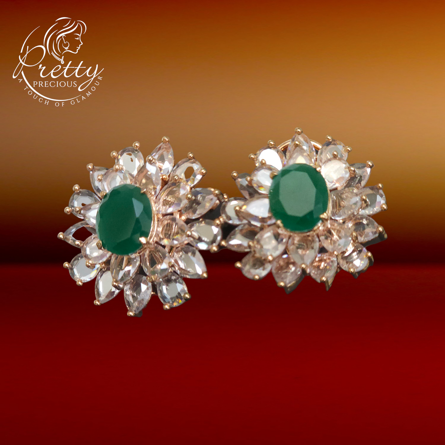 67429 CZ Tops With Rose Gold Plating