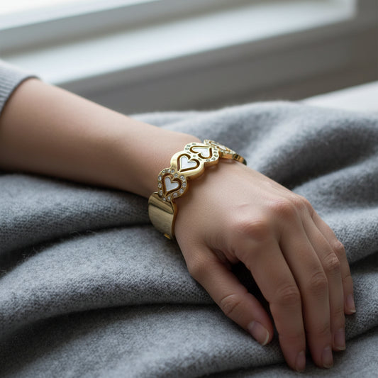1450-Pretty Precious Anti-Tarnish Openable Stainless Steel Kada for Women & Girls | Western Openable SS Kada | Designer Bracelet